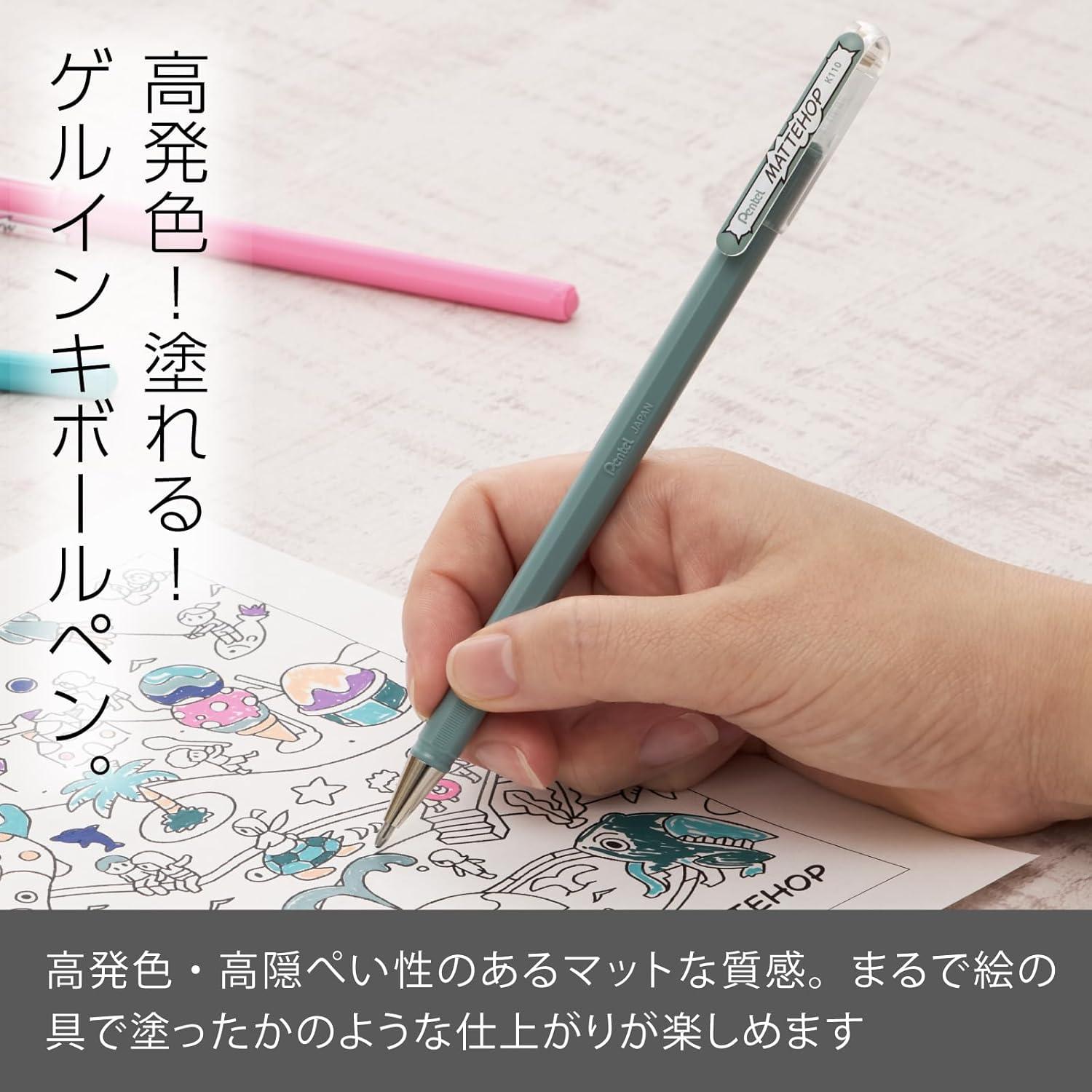 image:imagePentel Color Ballpoint Pen Matte Hop Brown 10 Pens K110VEgray