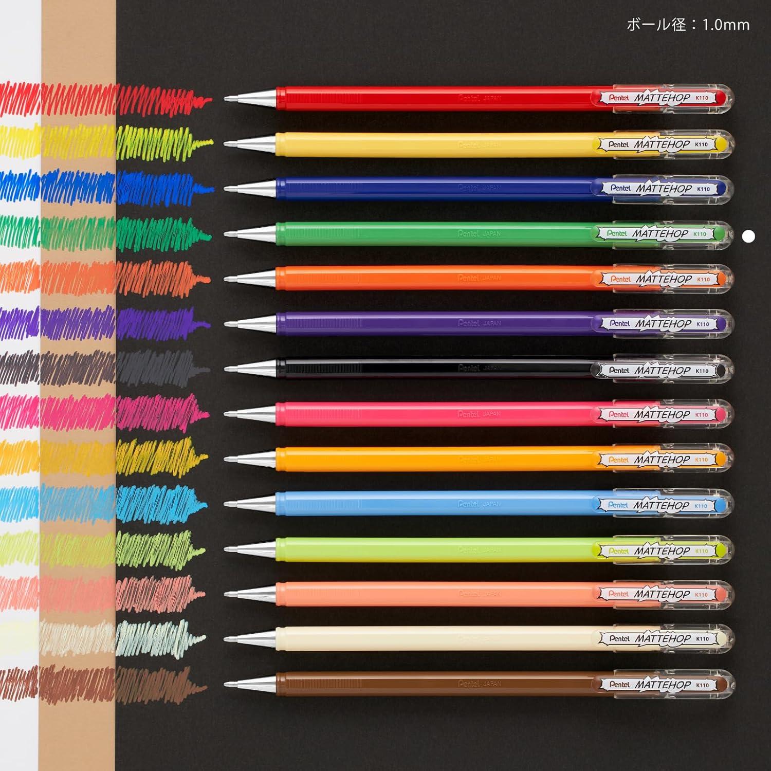 image:imagePentel Color Ballpoint Pen Matte Hop Brown 10 Pens K110VEgreen