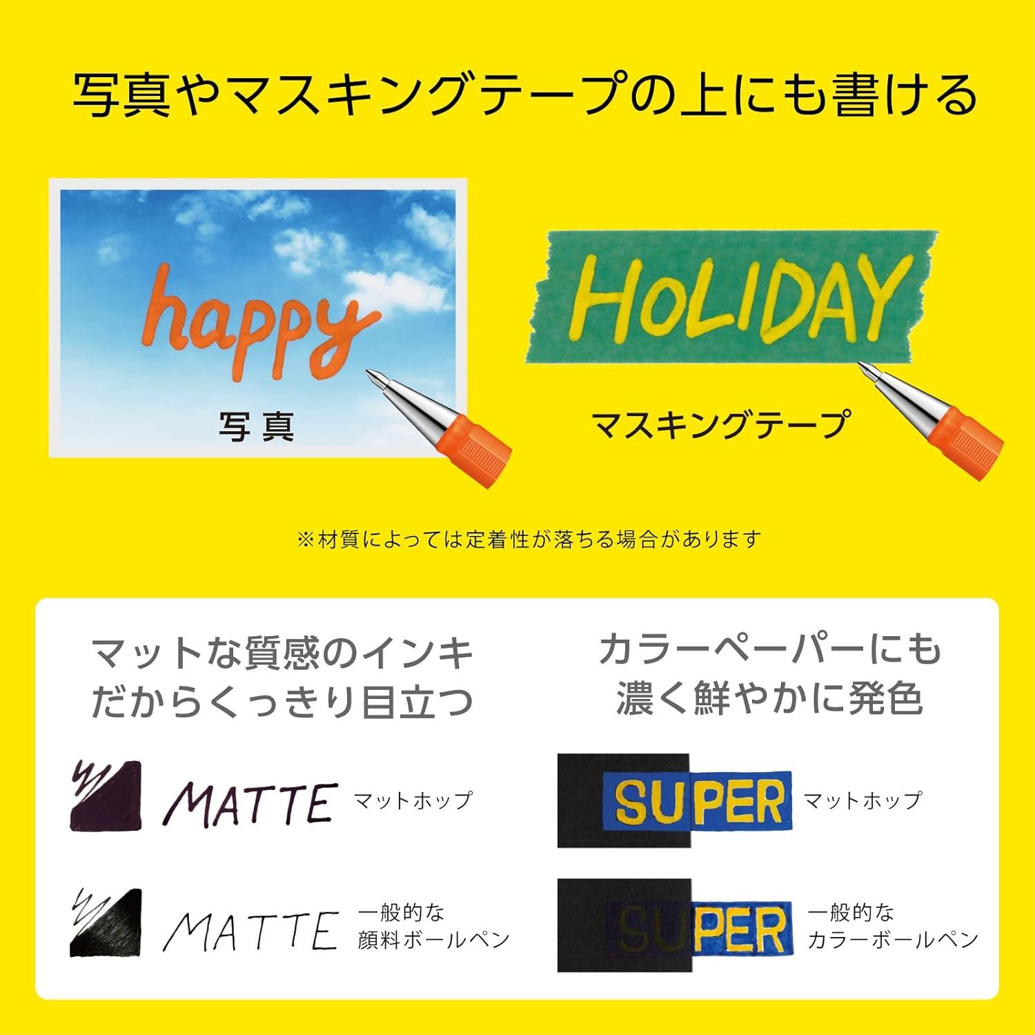 image:imagePentel Color Ballpoint Pen Matte Hop Brown 10 Pens K110VEivory white