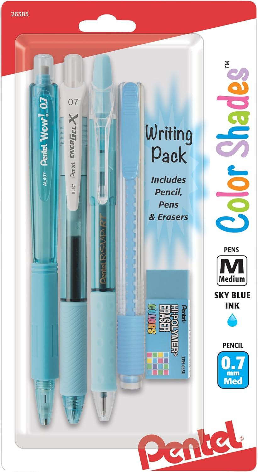 image:imagePentel Color Shades Writing Pack Pastel Light Green BLBKALZBPK Lime GreenBlue