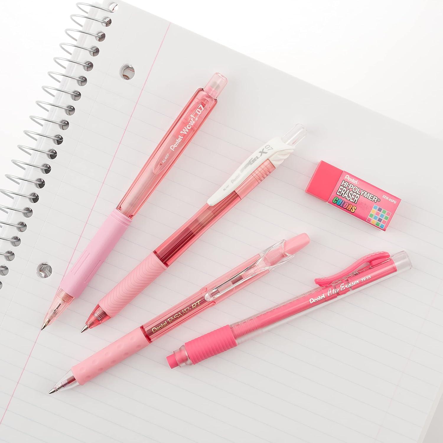 image:imagePentel Color Shades Writing Pack Pastel Light Green BLBKALZBPK Lime GreenPink