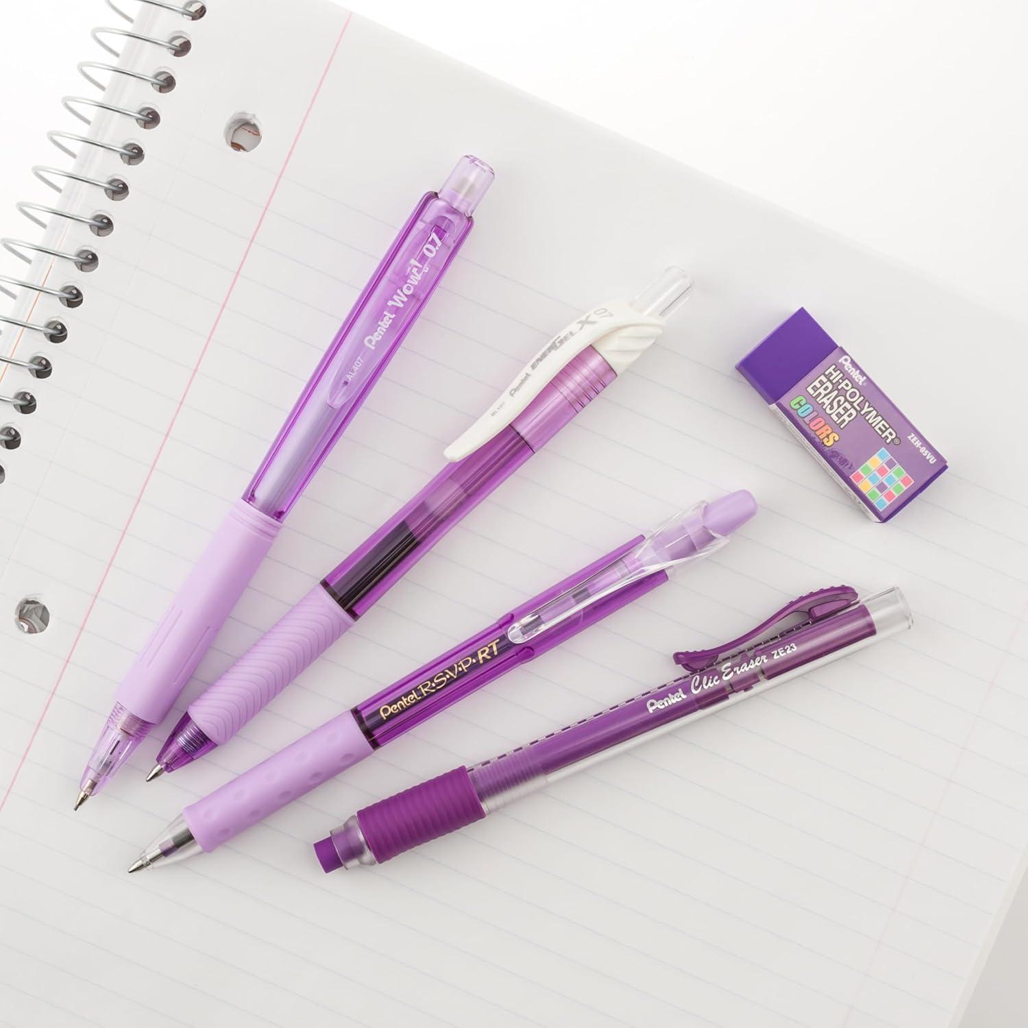 image:imagePentel Color Shades Writing Pack Pastel Light Green BLBKALZBPK Lime GreenPurple