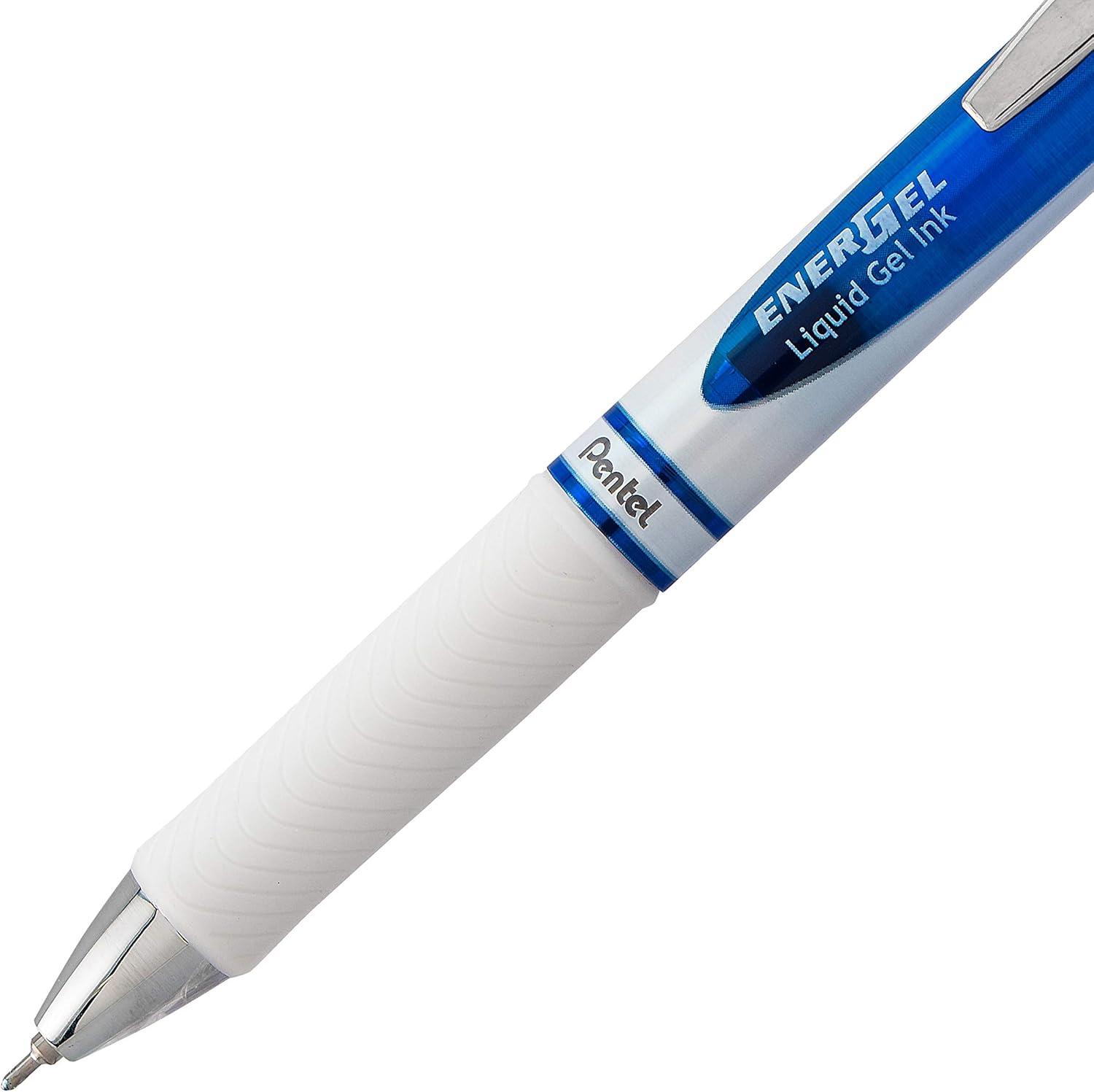 image:imagePentel EnerGel Pearl RTX Retractable Gel Pen 07mm Needle Tip 2 Pack Violet Ink BLN77WBP2VBlue