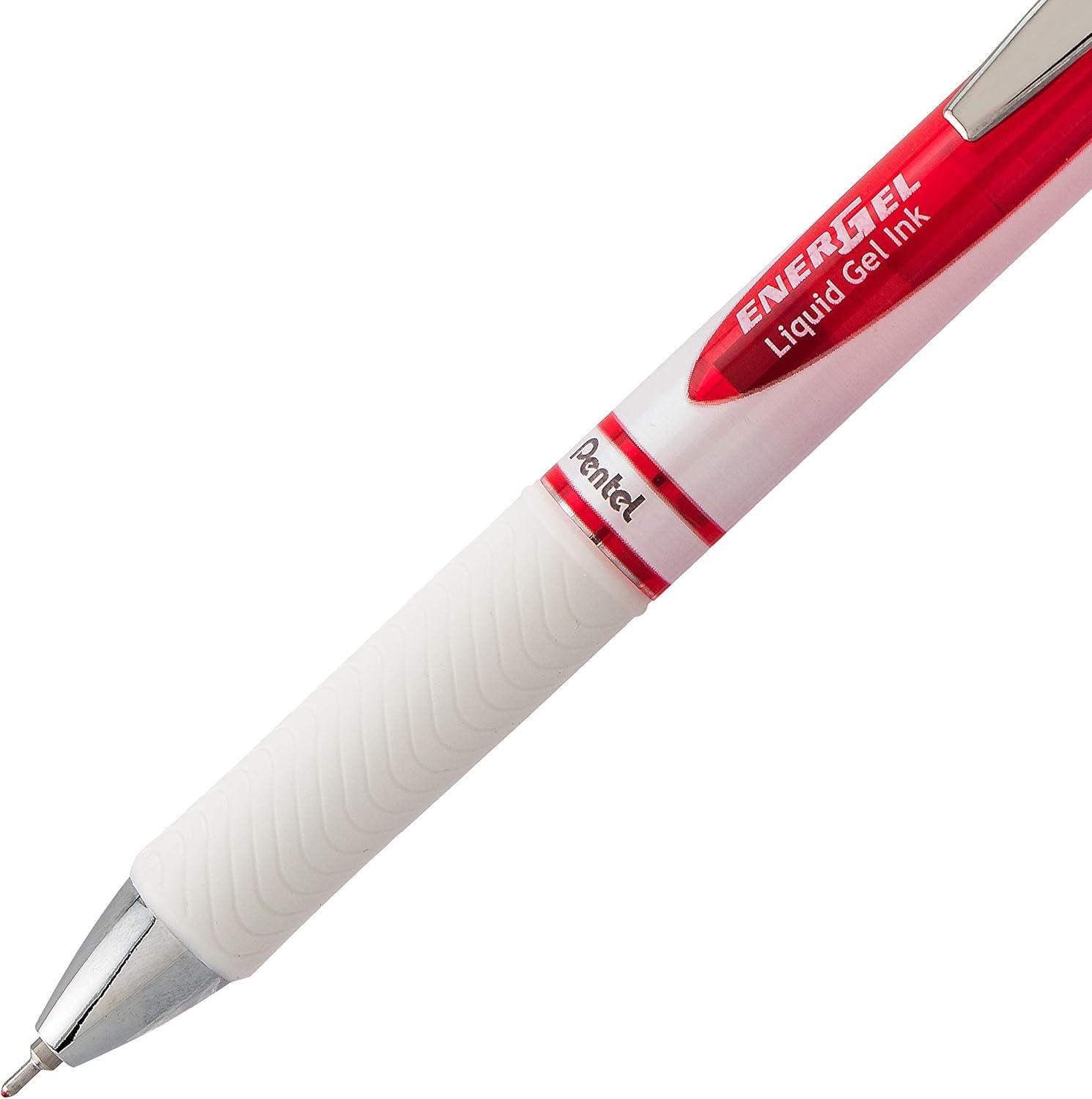 image:imagePentel EnerGel Pearl RTX Retractable Gel Pen 07mm Needle Tip 2 Pack Violet Ink BLN77WBP2VRed