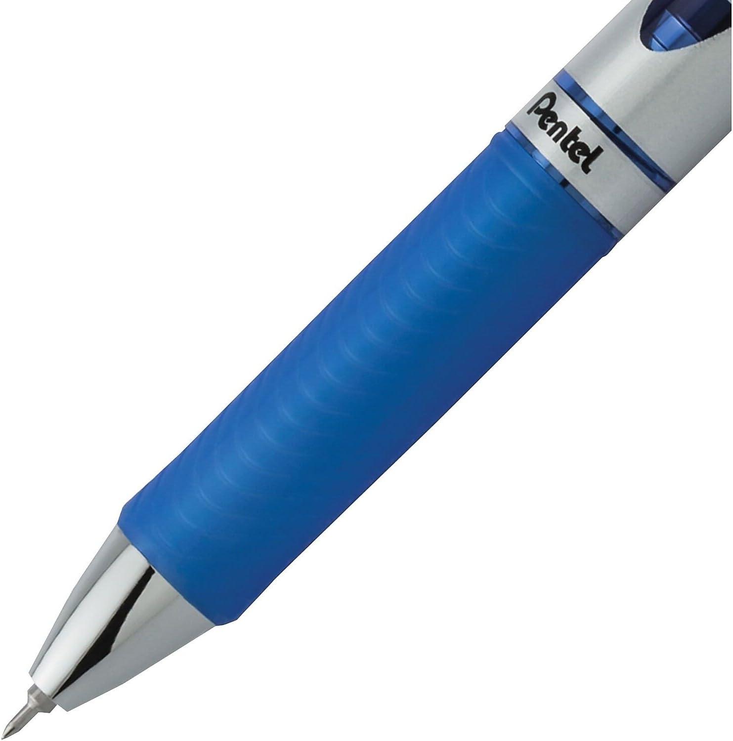 image:imagePentel EnerGel RTX Retractable Liquid Gel Pen 03mm Extra Fine Line Needle Tip Black Ink Pack of 3 BLN73BP3ABlue