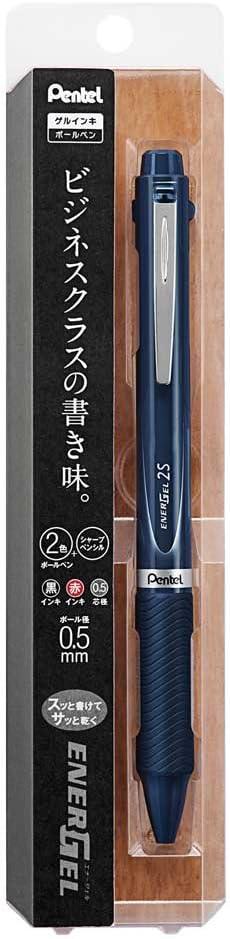 image:imagePentel MultiPen Energel Needle Ballpoint Pen Ink 05mm Mechanical Pencil RedBlack XBLW355Ablue dark