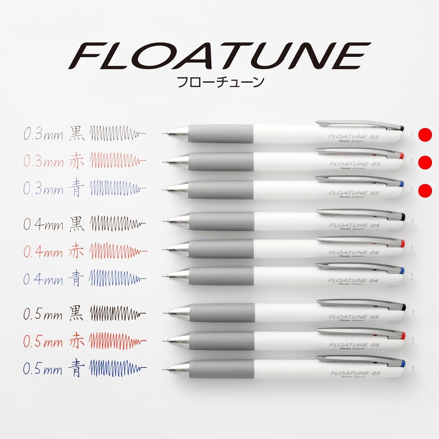 image:imagePentel Oil Based Ballpoint Pen Flowtune 03mm Black Red Blue 3 Pens BZN2033AMZMain unit Black red blue