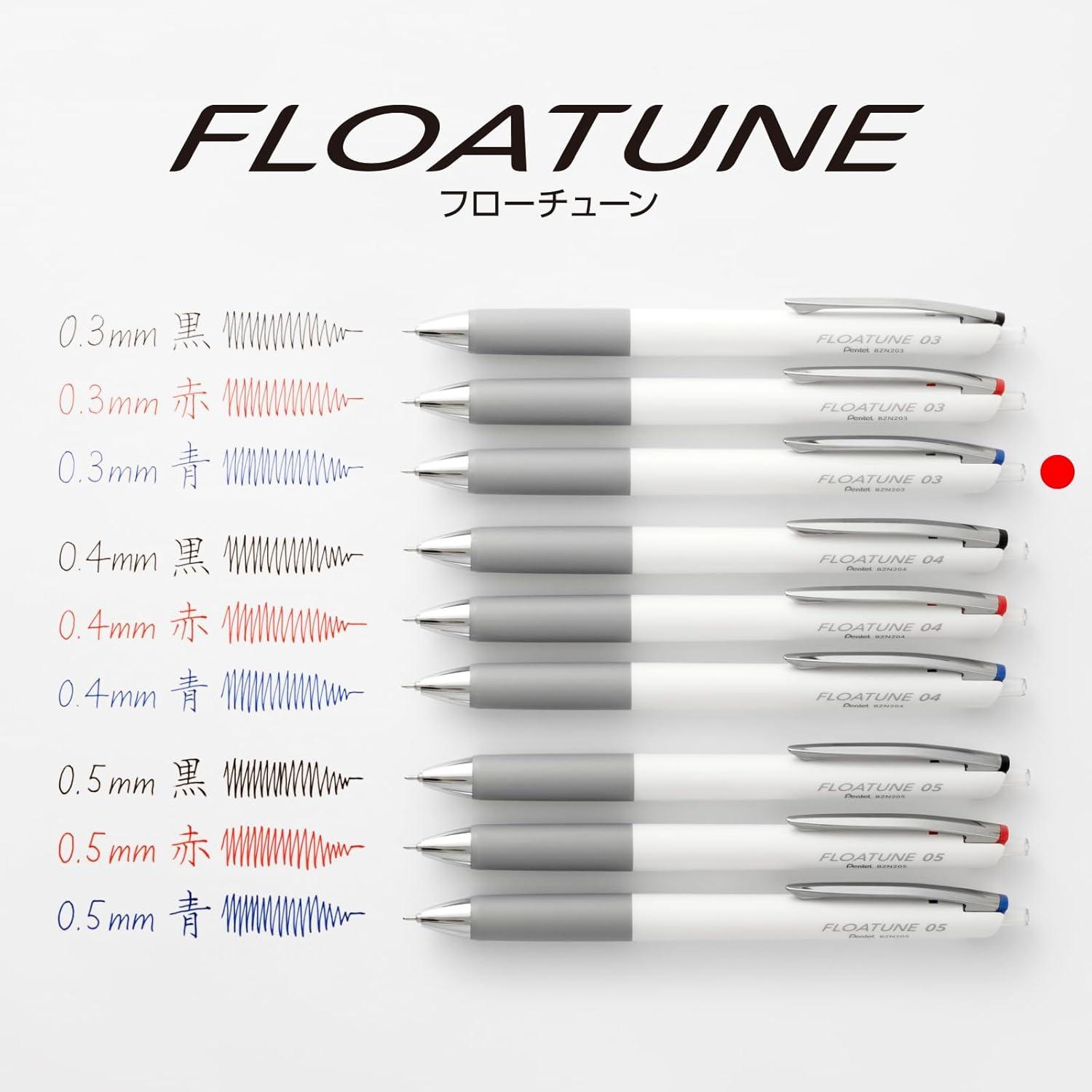 image:imagePentel Oil Based Ballpoint Pen Flowtune 03mm Black Red Blue 3 Pens BZN2033AMZMain unit Blue