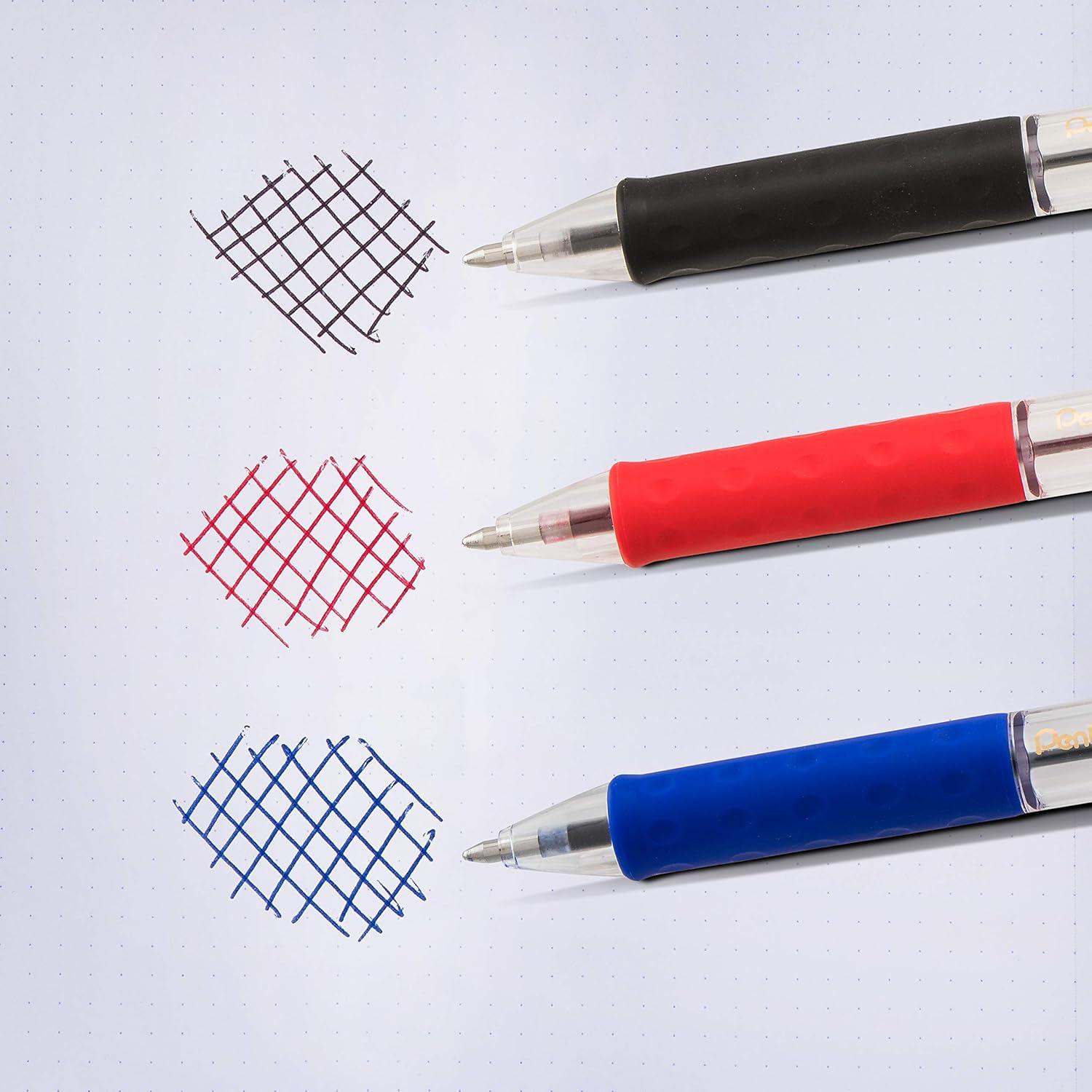 image:imagePentel RSVP RT Retractable Ballpoint Pen 10mm Medium Line Black Ink Pack of 2 BK93BP2ABlue Ink