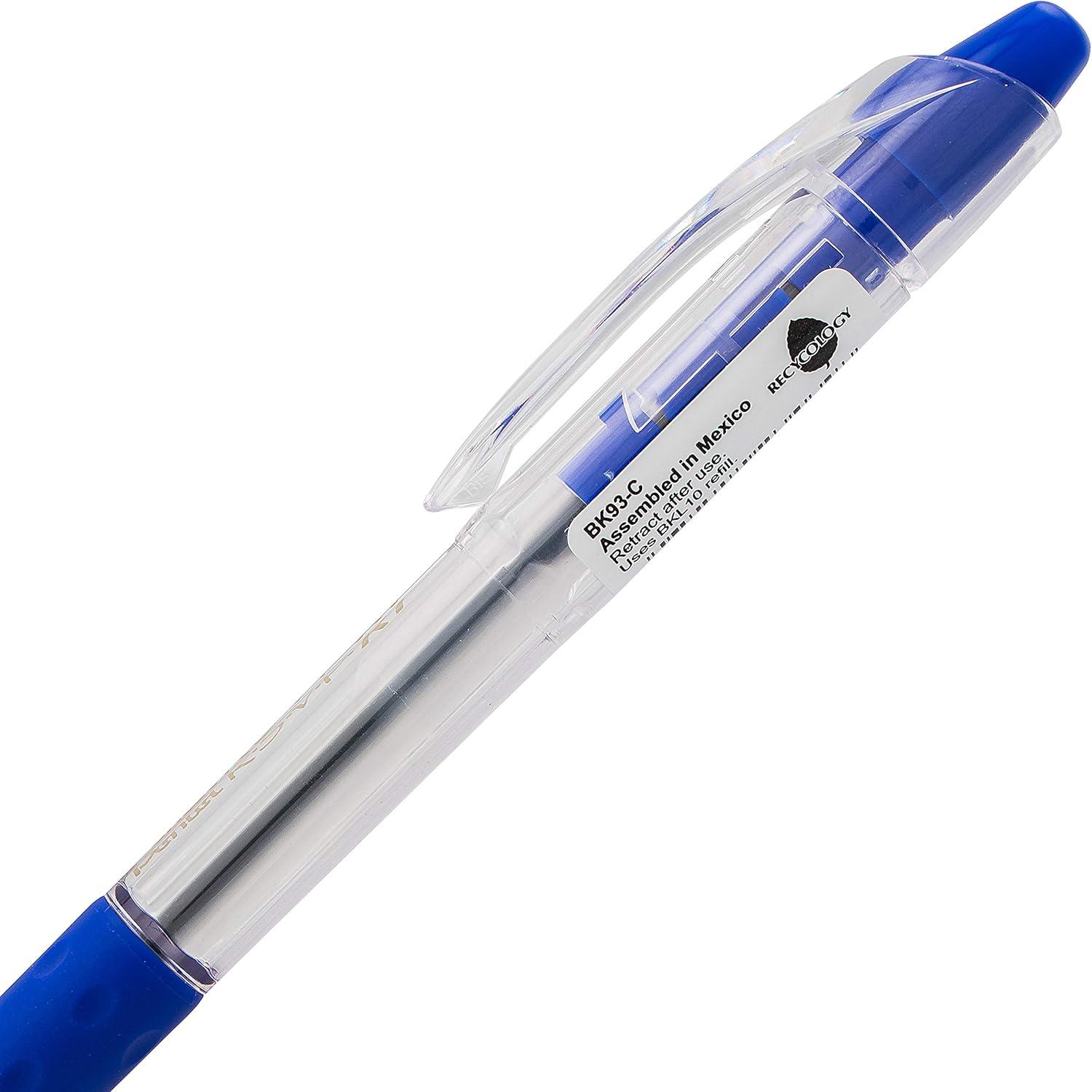 image:imagePentel RSVP RT Retractable Ballpoint Pen 10mm Medium Line Black Ink Pack of 2 BK93BP2ABlue Ink