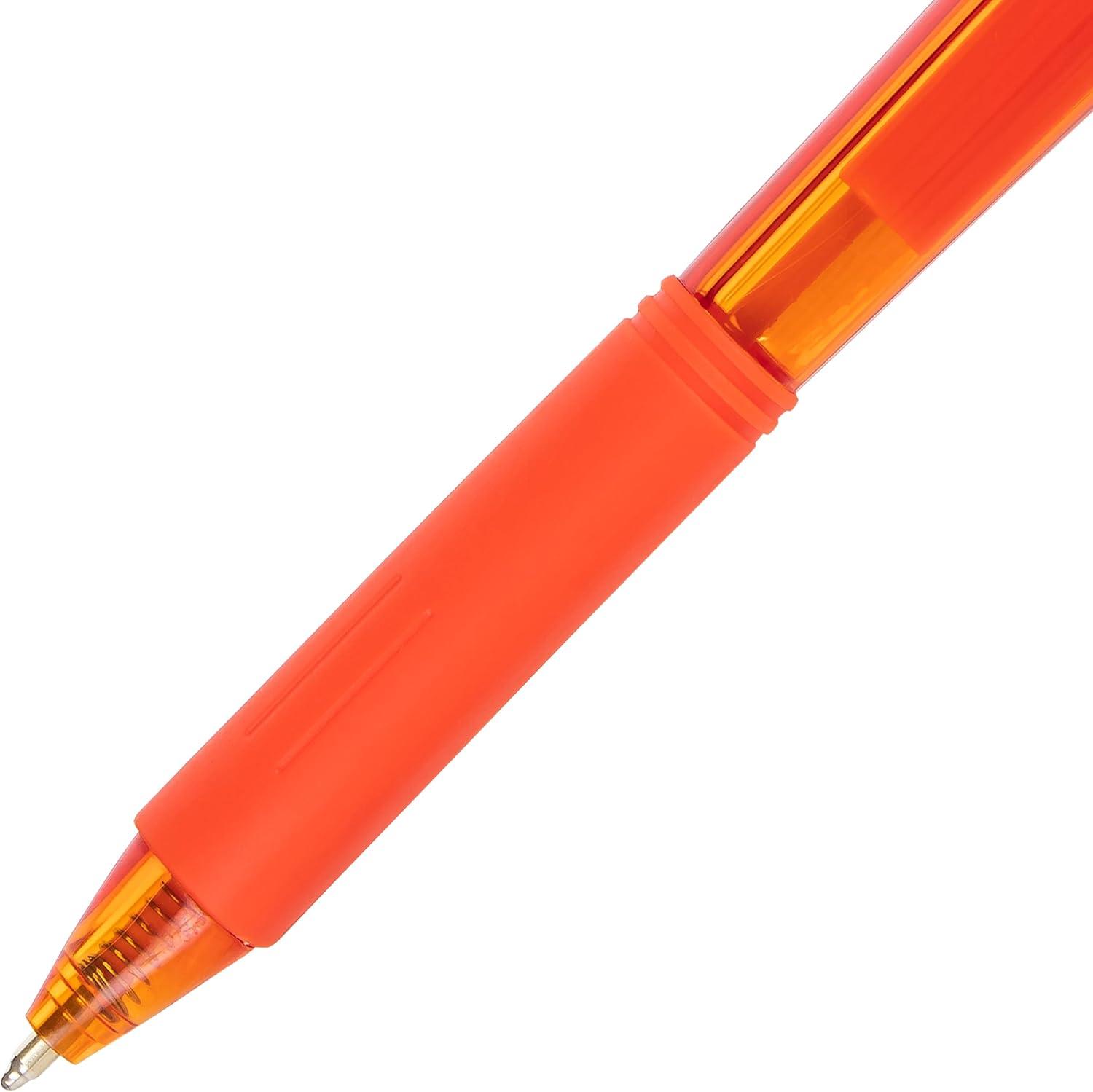 image:imagePentel Wow Retractable Ballpoint Pen 10mm Medium Line Orange Ink Box of 12 BK440F