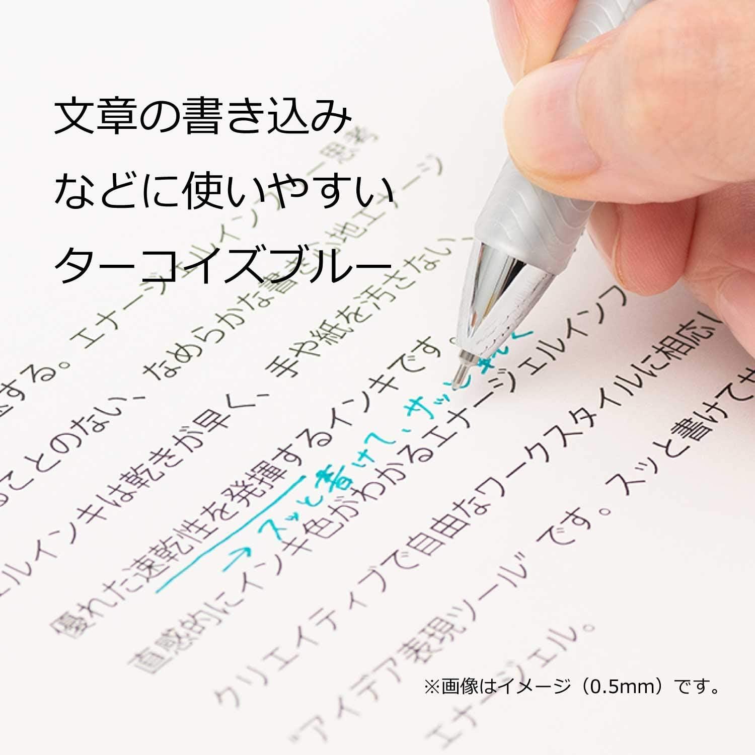 image:imagePentel XBLN75TLS3 EnerGel Ballpoint Pen 05mm Turquoise Blue