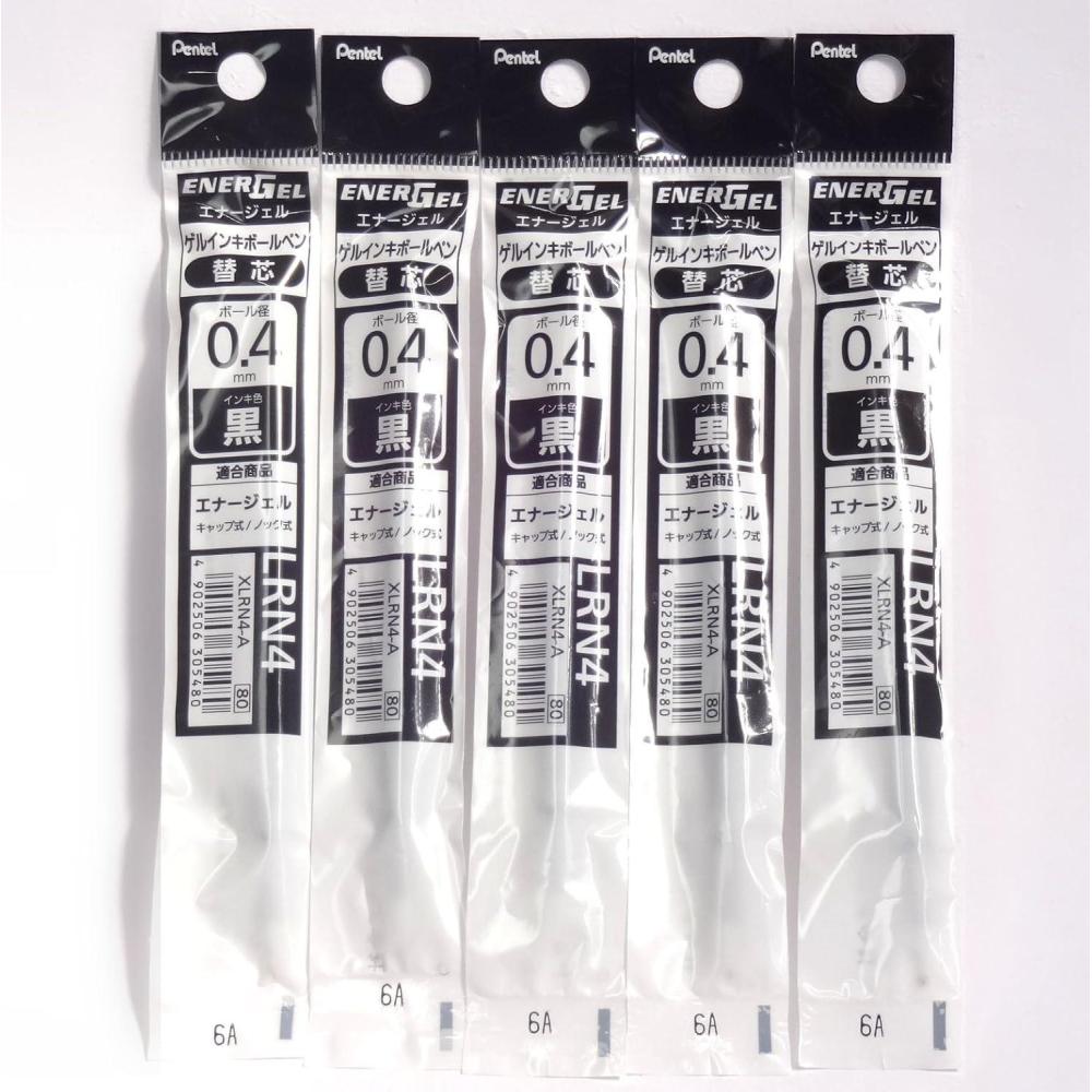 image:imagePentel 04mm Black Ink Refill XLRN4A for EnerGel Retract Ballpoint PenBLN74A 5 Packtotal 5 pcs Japan Import KomainuDou Original Package