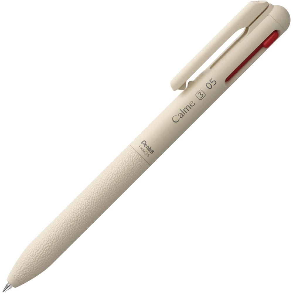 image:imagePentel BXAC37S TriColor Ballpoint Pen Calme 003 inches 07 mm Turquoise BlueBeige Shaft
