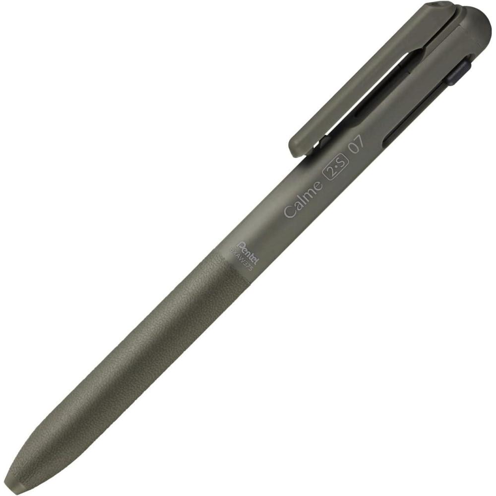 image:imagePentel BXAW355A Calme MultiFunctional Ballpoint Pen 05 Sharp 05 BlackBlack Khaki
