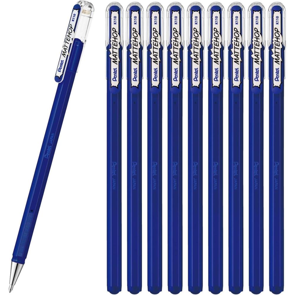 image:imagePentel Color Ballpoint Pen Matte Hop Brown 10 Pens K110VEblue