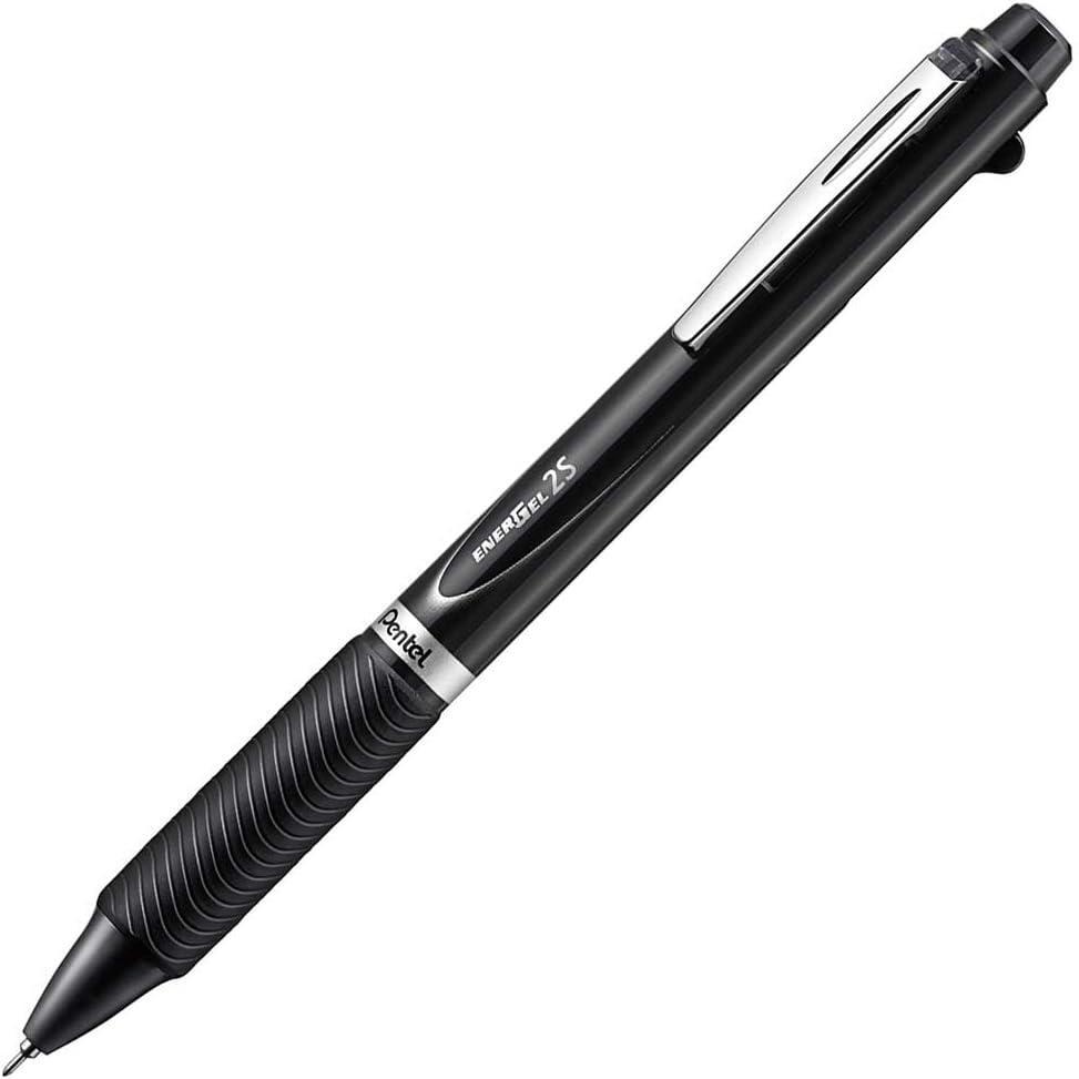 image:imagePentel MultiPen Energel Needle Ballpoint Pen Ink 05mm Mechanical Pencil RedBlack XBLW355ABlack