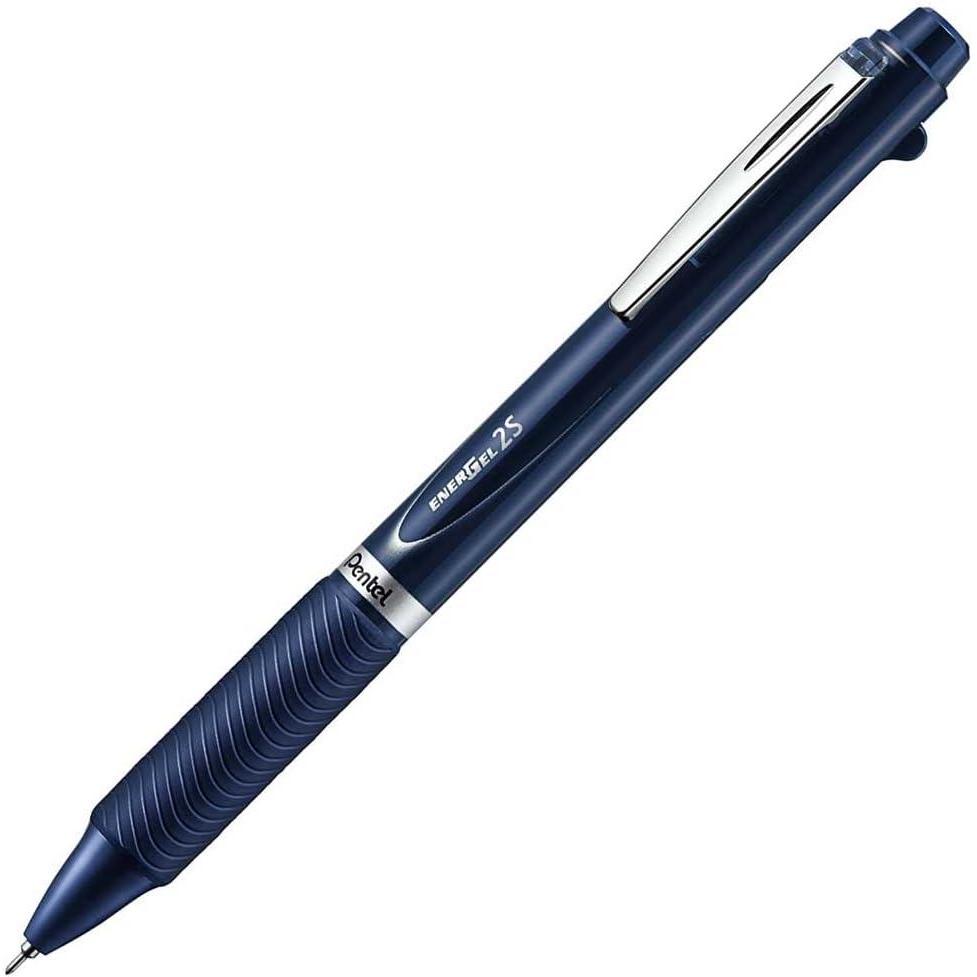 image:imagePentel MultiPen Energel Needle Ballpoint Pen Ink 05mm Mechanical Pencil RedBlack XBLW355Ablue dark