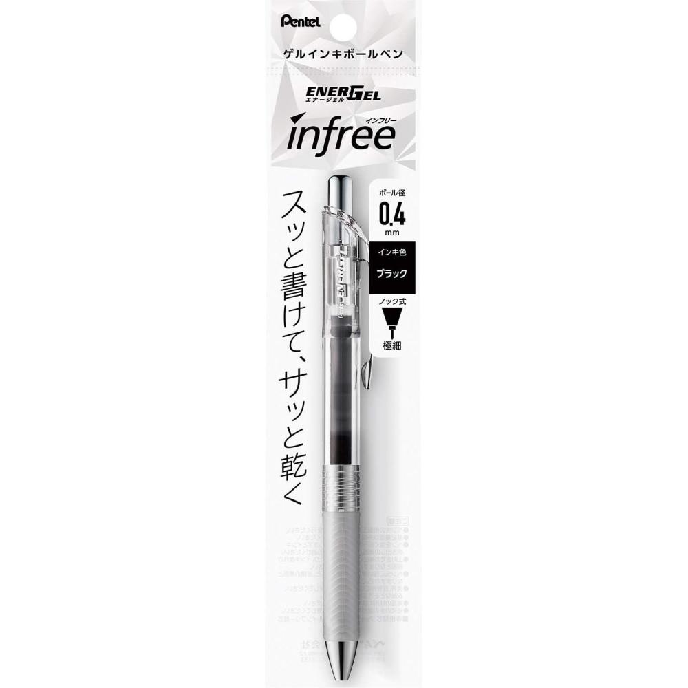 image:imagePentel XBLN75TLCA 05mm EnerGel Ballpoint Pen Blue Black04mm Black 1