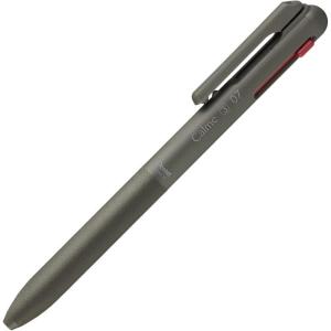 image:imagePentel BXAC37D Calme Ballpoint Pen 3 Colours Clearly Attenuated Click Sound Grip Zone in Imitation Leather Refillable Ball 07 mm  Line Thickness 035 mm BlackRedBlue Pack of 1khaki