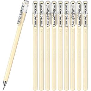 image:imagePentel Color Ballpoint Pen Matte Hop Brown 10 Pens K110VEivory white