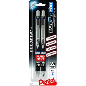 image:imagePentel EnerGel Permanent Gel Ink Rollerball Pen Black 3 Pack BLP77BP3ABlue