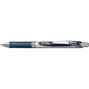 image:imagePentel Energel Knock Ballpoint Pen 07mm Triagle Tip Black Ink Siver Body with Black Accent BL77ABlackblue