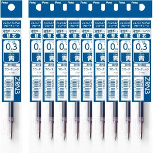 image:imagePentel Oil Based Ballpoint Pen Flowtune 03mm Black Red Blue 3 Pens BZN2033AMZRefill Blue