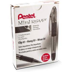 image:imageRSVP Mini Ballpoint Pen 10mm Medium Line Blue InkOrange Ink