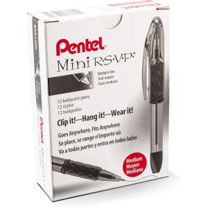 image:imageRSVP Mini Ballpoint Pen 10mm Medium Line Blue InkRed Ink