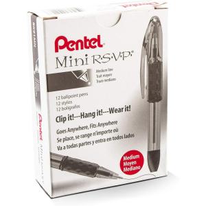 image:imageRSVP Mini Ballpoint Pen 10mm Medium Line Blue InkViolet Ink