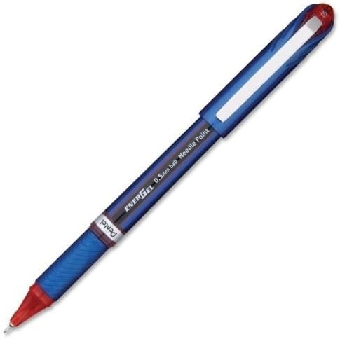 image:imagePentel ENERGEL NV Liquid Gel Pen 05mm Needle Tip Blue Ink 1 Pack BLN25BPCRed
