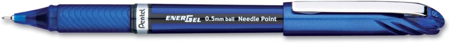 image:imagePentel ENERGEL NV Liquid Gel Pen 05mm Needle Tip Blue Ink 1 Pack BLN25BPCRed