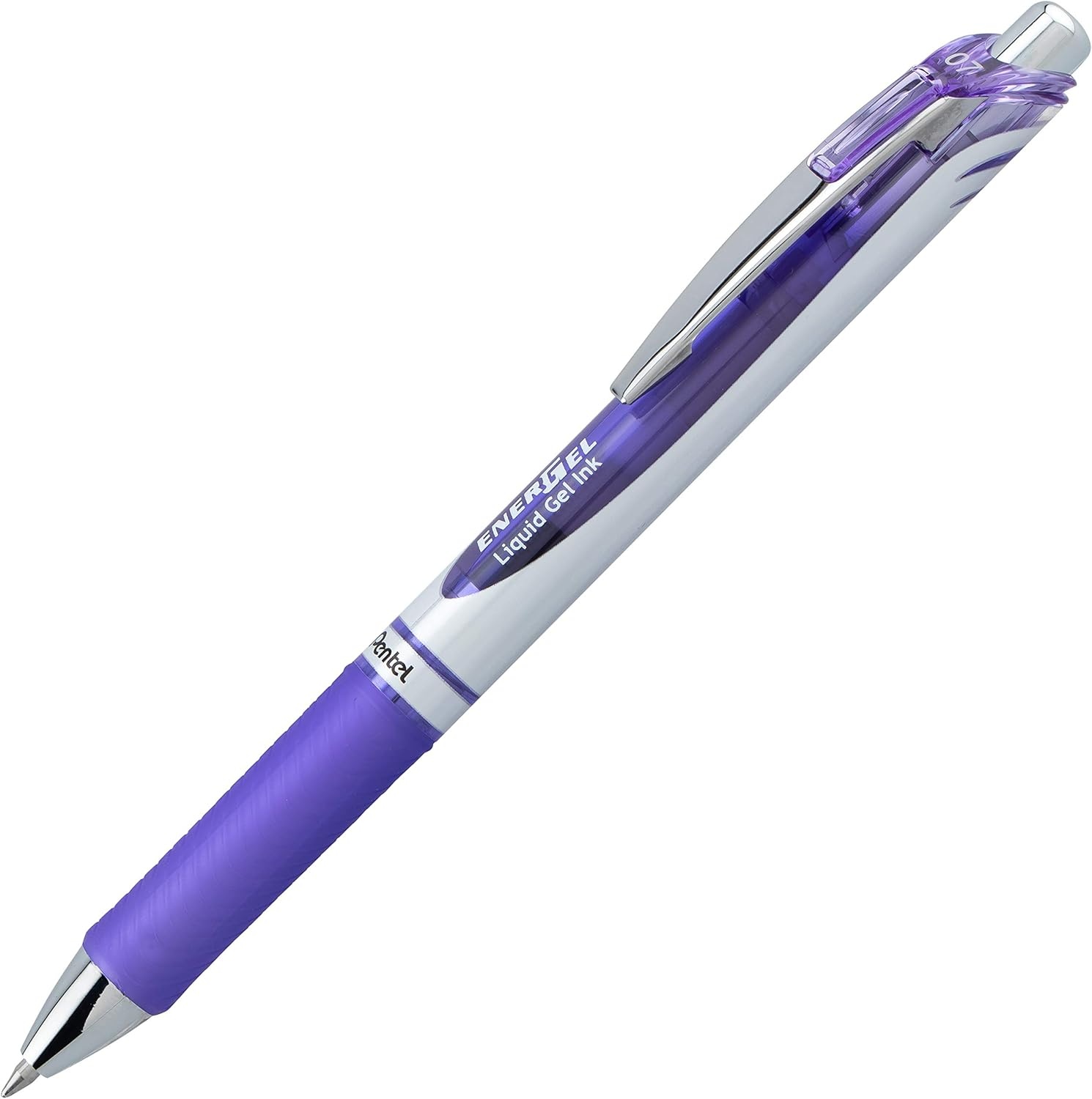 image:imagePentel EnerGel RTX Retractable Liquid Gel Ink Pen 07mm Medium line Yellow Ink Box of 12 Pens BL77GLilac