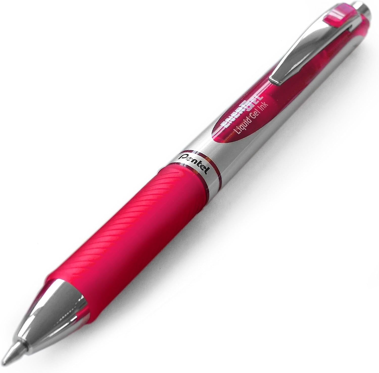 image:imagePentel EnerGel RTX Retractable Liquid Gel Ink Pen 07mm Medium line Yellow Ink Box of 12 Pens BL77GPink