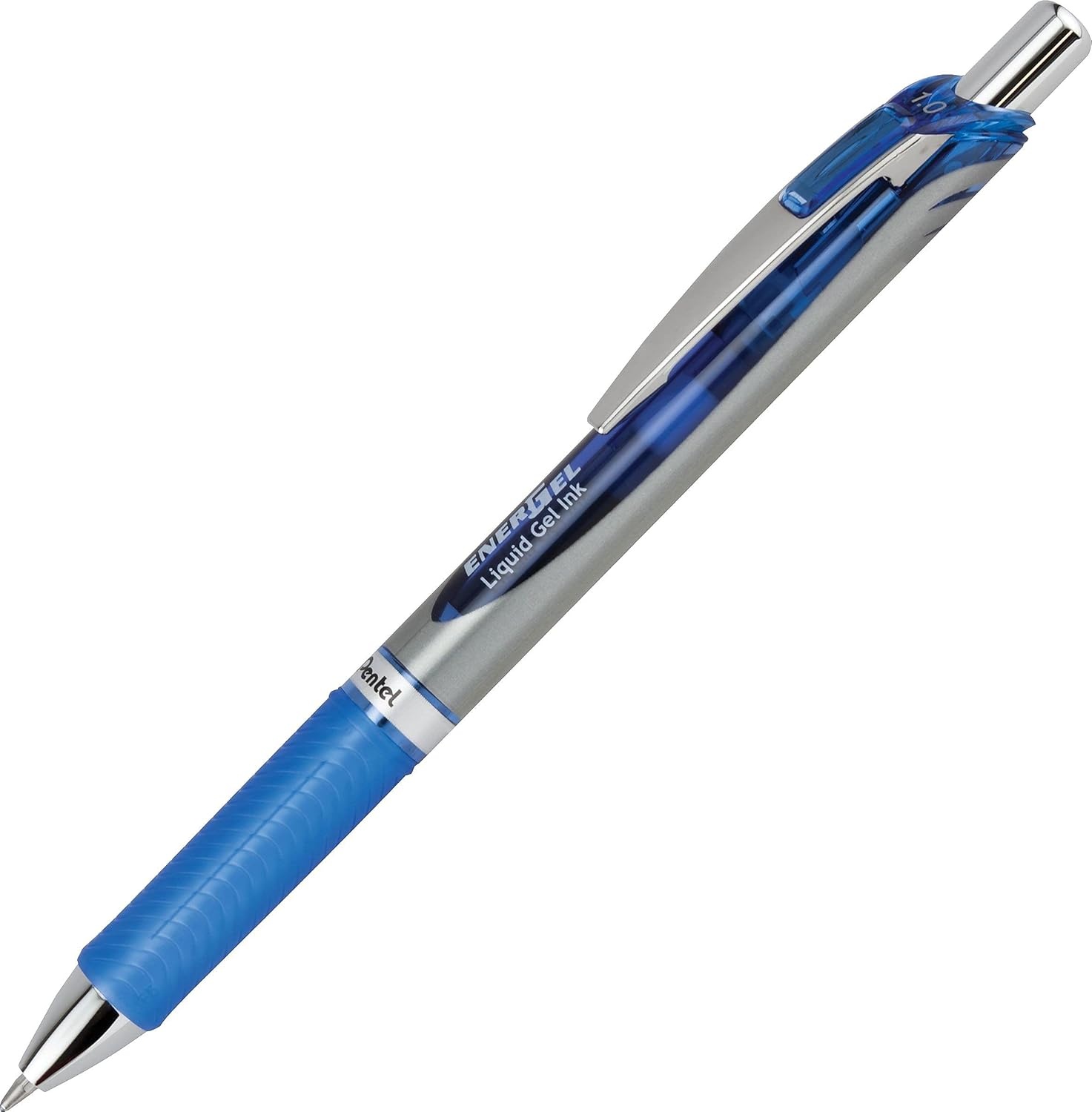 image:imagePentel Energel RTX Retractable Liquid Gel Pen Bold Line Metal Tip Blue Ink Pack of 2 BL80BP2CAssorted