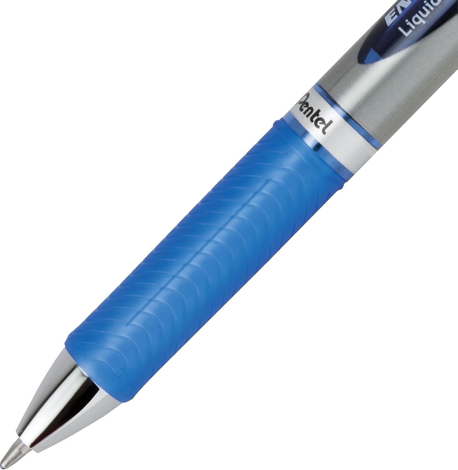 image:imagePentel Energel RTX Retractable Liquid Gel Pen Bold Line Metal Tip Blue Ink Pack of 2 BL80BP2CAssorted