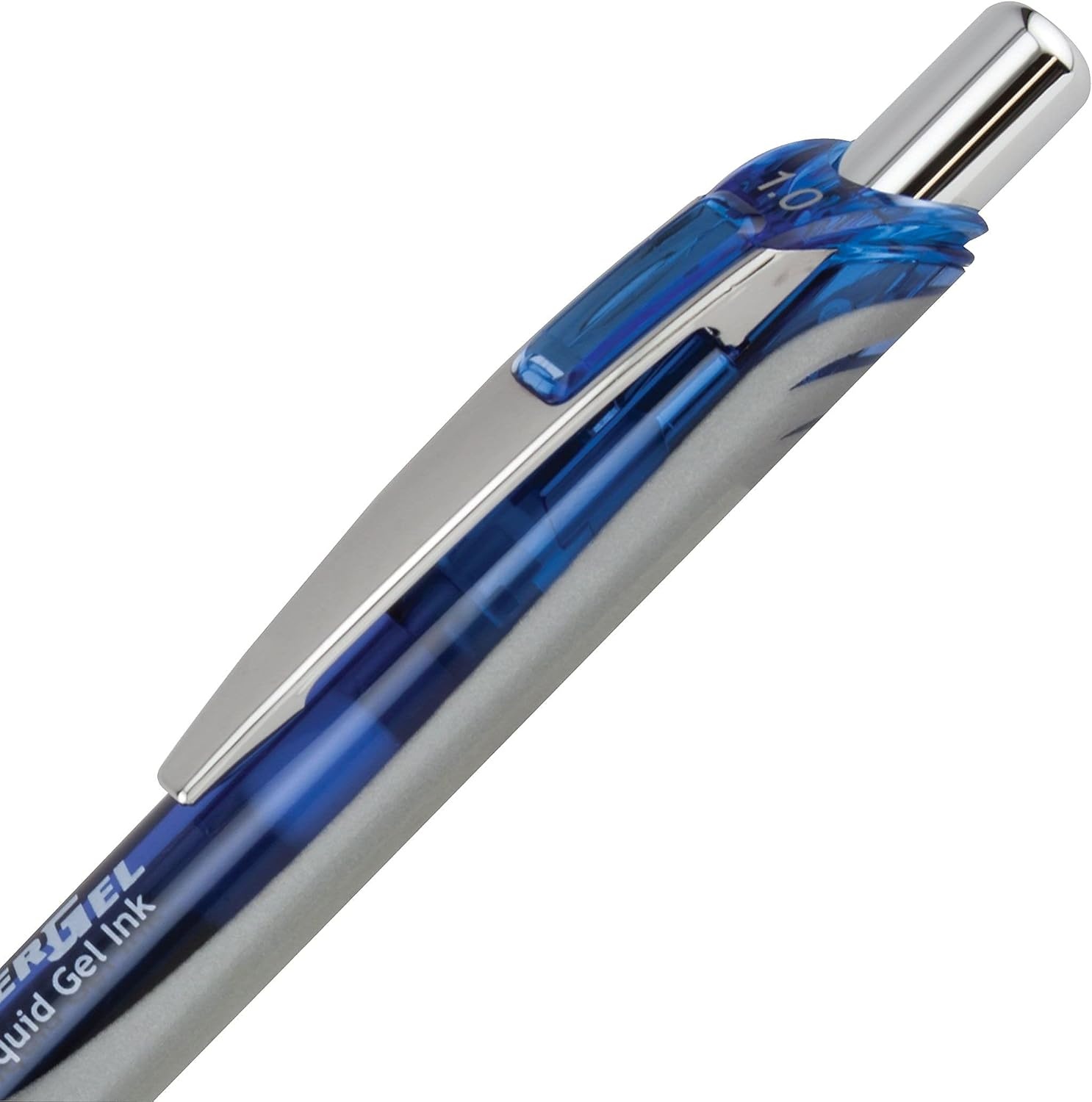 image:imagePentel Energel RTX Retractable Liquid Gel Pen Bold Line Metal Tip Blue Ink Pack of 2 BL80BP2CAssorted