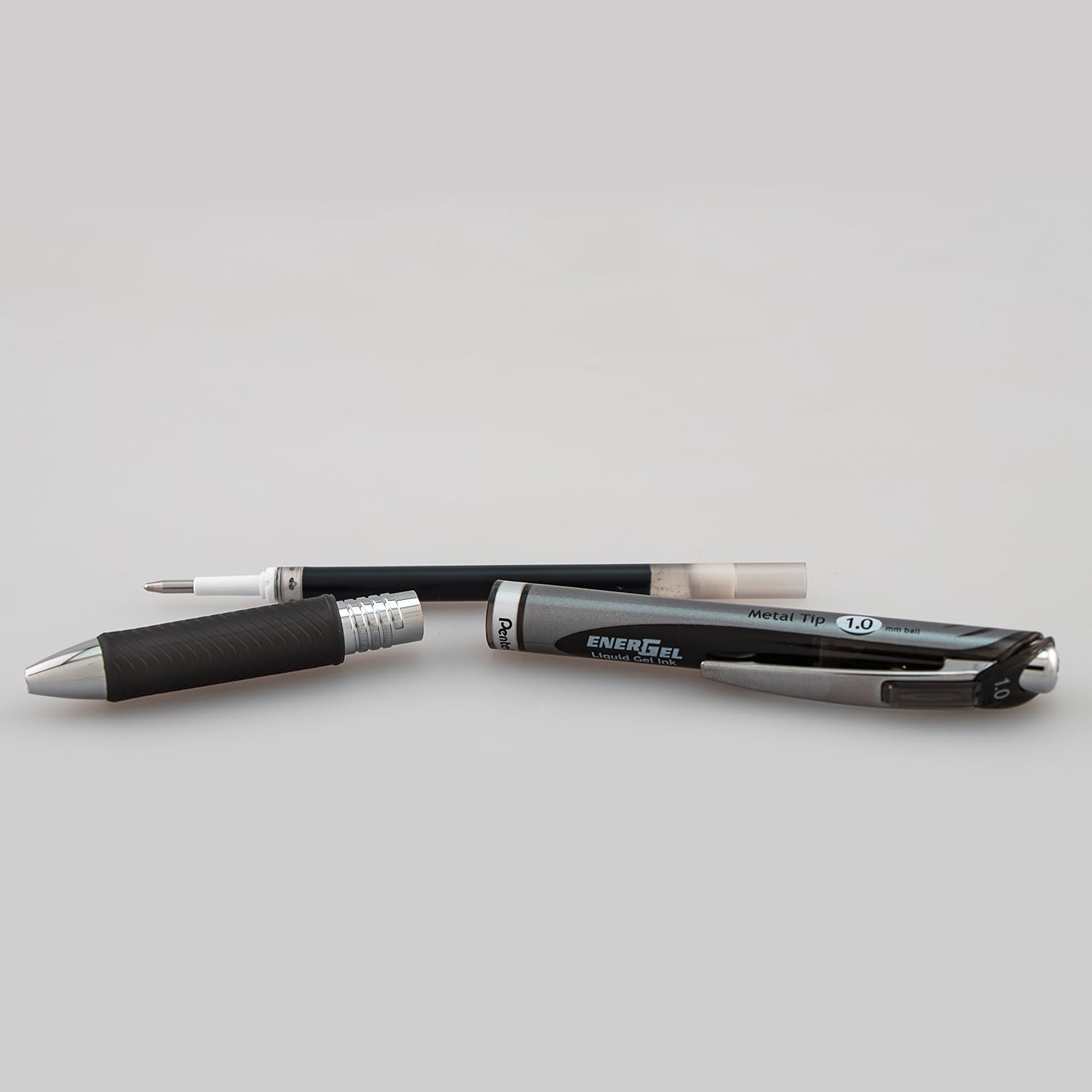 image:imagePentel Energel RTX Retractable Liquid Gel Pen Bold Line Metal Tip Blue Ink Pack of 2 BL80BP2CBlack