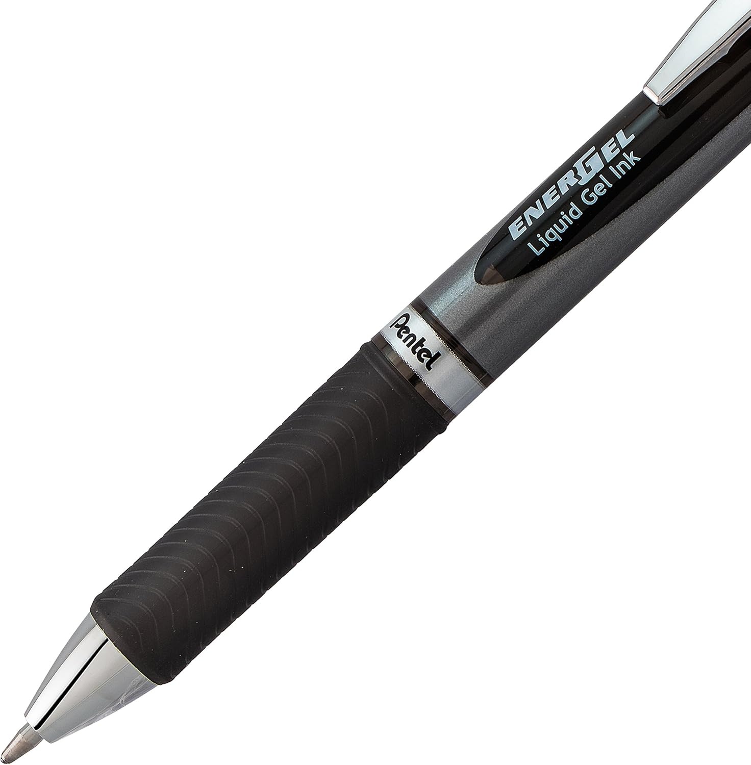 image:imagePentel Energel RTX Retractable Liquid Gel Pen Bold Line Metal Tip Blue Ink Pack of 2 BL80BP2CBlack