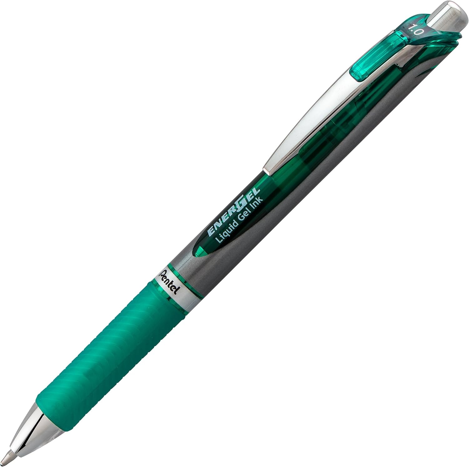 image:imagePentel Energel RTX Retractable Liquid Gel Pen Bold Line Metal Tip Blue Ink Pack of 2 BL80BP2CGreen