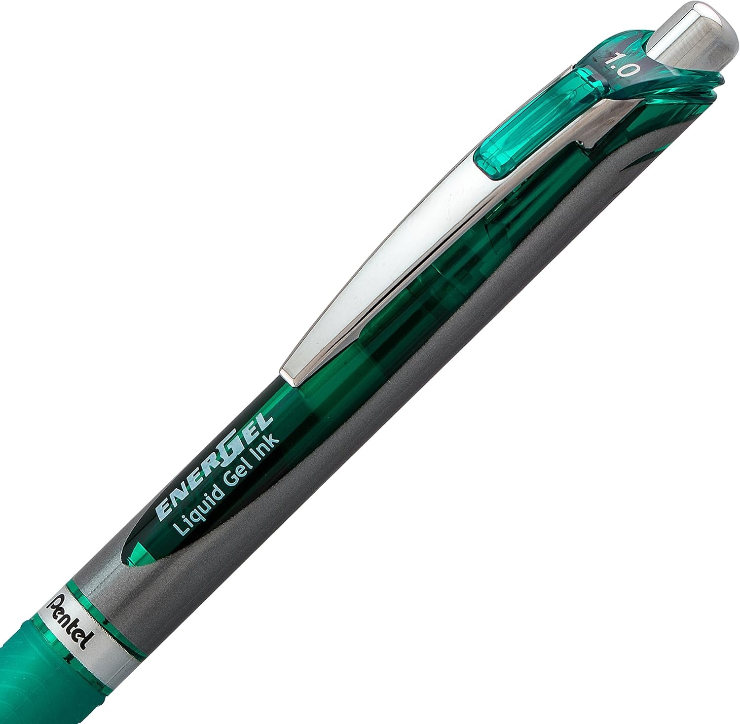 image:imagePentel Energel RTX Retractable Liquid Gel Pen Bold Line Metal Tip Blue Ink Pack of 2 BL80BP2CGreen