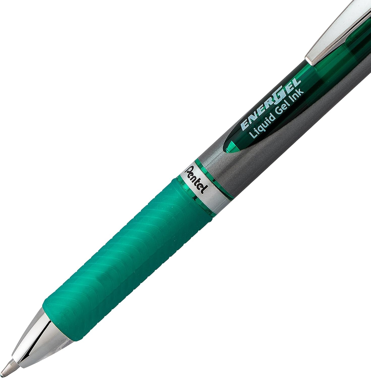image:imagePentel Energel RTX Retractable Liquid Gel Pen Bold Line Metal Tip Blue Ink Pack of 2 BL80BP2CGreen