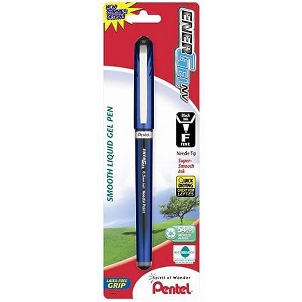 image:imagePentel ENERGEL NV Liquid Gel Pen 05mm Needle Tip Blue Ink 1 Pack BLN25BPCBlack