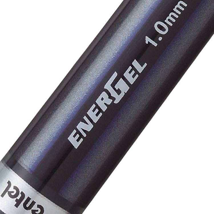 image:imagePentel ENERGEL NV Liquid Gel Pen 10mm Bold Line Capped Metal Tip Red Ink Box of 12 BL30BGray