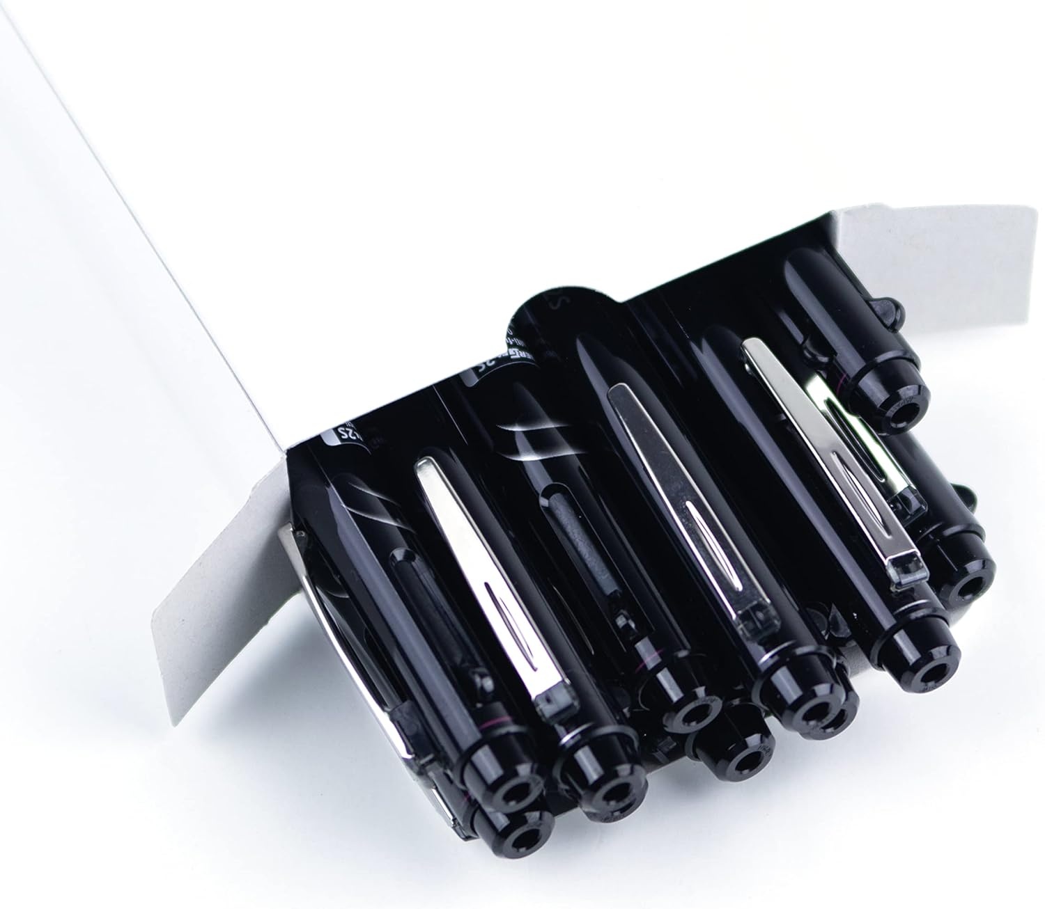 image:imagePentel EnerGel 2S MultiFunction 2Ink Pencil 05mm Fine Line BlackRed Ink05mm Pencil White Barrel BLW355WBlack