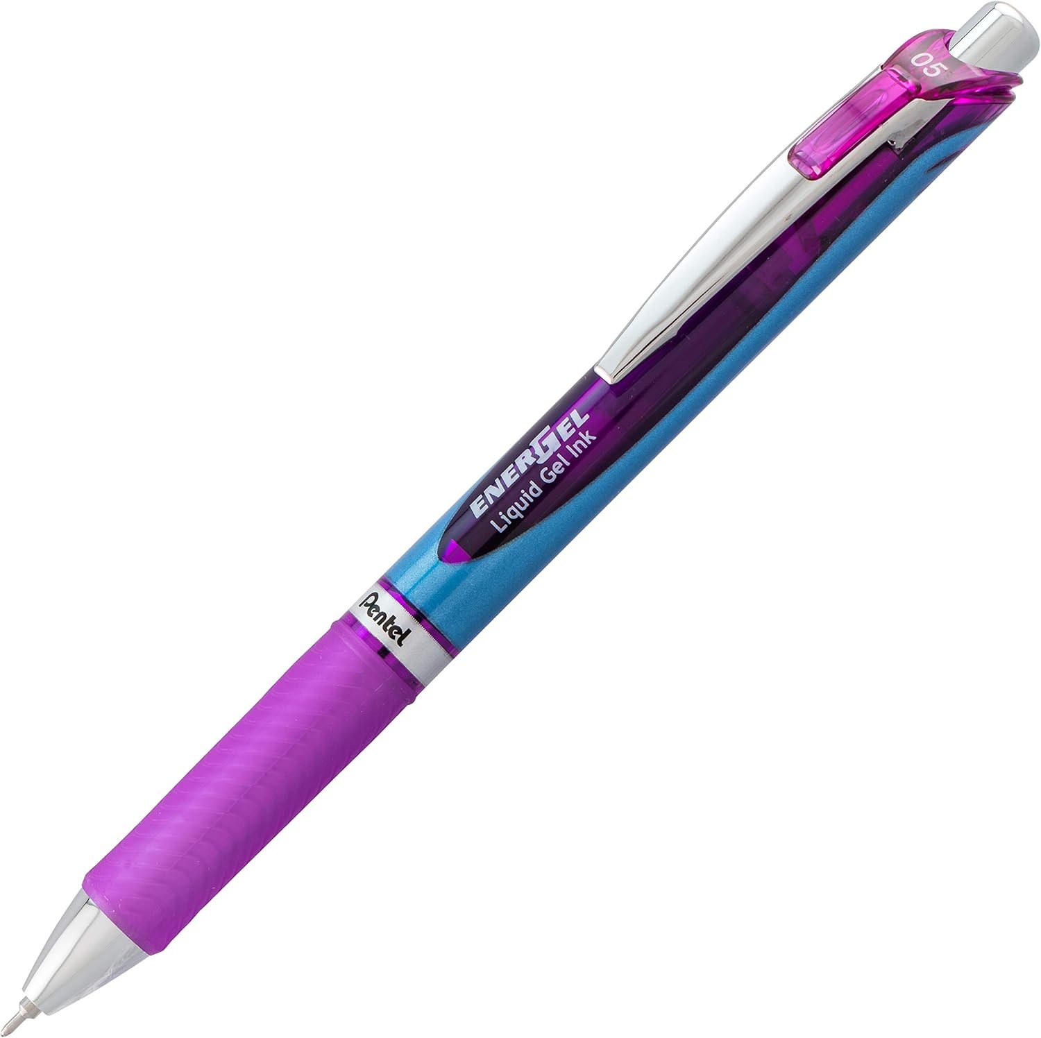 image:imagePentel EnerGel Deluxe RTX Retractable Liquid Gel Pen Medium Line Needle Tip Violet Ink Box of 12 BLN77VAssorted