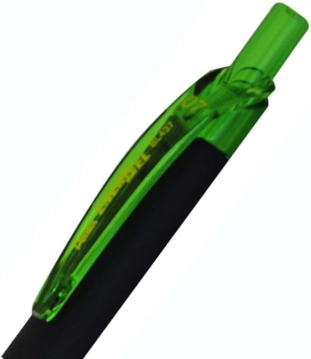 image:imagePentel EnerGel Kuro Liquid Gel Pen 07mm Medium line Orange Ink 12 Pack BL437R1FLime Green