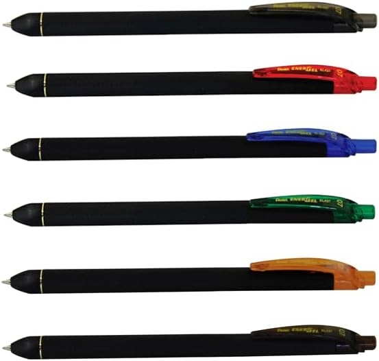 image:imagePentel EnerGel Kuro Liquid Gel Pen 07mm Medium line Orange Ink 12 Pack BL437R1FRed