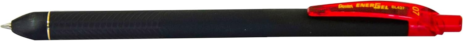 image:imagePentel EnerGel Kuro Liquid Gel Pen 07mm Medium line Orange Ink 12 Pack BL437R1FRed